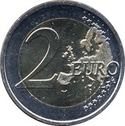 2 Euros University Istropolitana, Slovakia, 2017 reverse image