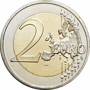 2 Euros Milan Rastislav Štefánik, Slovakia, 2019 reverse image