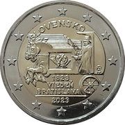 2 Euros Express mail between Vienna and Bratislava obverse image