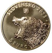 5 Euros The brown bear obverse image
