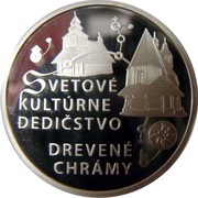10 Euros Wooden Churches, Slovakia, 2010 reverse image