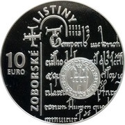10 Euros Zobor Documents, Slovakia, 2011 reverse image