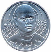 10 Euros Jozef Murgas, Slovakia, 2014 reverse image