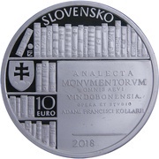 10 Euros Adam Franišek Kollár obverse image