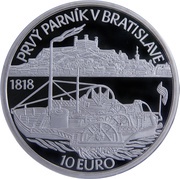 10 Euros Steamer, Slovakia, 2018 reverse image