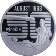10 Euros Warsaw Pact Invasion, Slovakia, 2018 reverse image