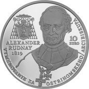 10 Euros Alexander Rudnay, Slovakia, 2019 reverse image