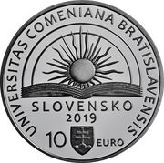 10 Euros Comenius University in Bratislava obverse image