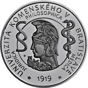 10 Euros Comenius University in Bratislava, Slovakia, 2019 reverse image