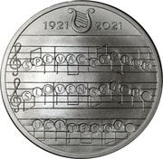 10 Euros Slovak Teachers' Choir, Slovakia, 2021 reverse image