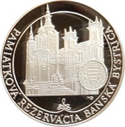 20 Euro Historical Preservation Area of Banská Bystrica, Slovakia, 2016 reverse image