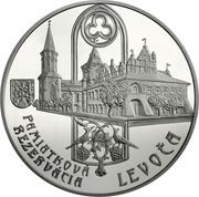 20 Euro Levoča Heritage Site, Slovakia, 2017 reverse image