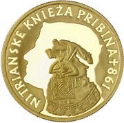 100 Euros Earl Pribina reverse image