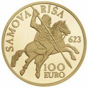 100 Euros Samo’s Empire, Slovakia, 2023 reverse image