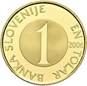 1 Tolar Gold obverse image