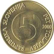 5 Tolarjev obverse image