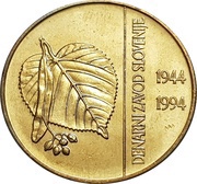 5 Tolarjev Monetary Institute of Slovenia reverse image