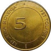 5 Tolarjev FAO obverse image
