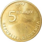 5 Tolarjev Žiga Zois obverse image