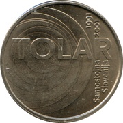100 Tolarjev Slovenia and the Tolar Anniversary reverse image