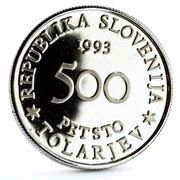 500 Tolarjev Battle of Sisek obverse image