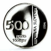 500 Tolarjev Monetary Institute of Slovenia obverse image