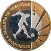 500 Tolarjev Soccer World Championship obverse image