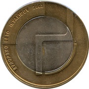 500 Tolarjev European Year of the Disabled reverse image