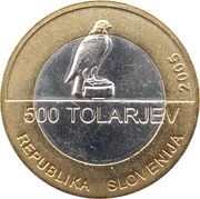 500 Tolarjev Centennial of Slovene Sokol Association obverse image