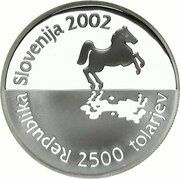 2500 Tolarjev 35th Chess Olympiad obverse image
