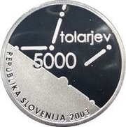 5000 Tolarjev Slovenian Assembly obverse image