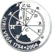5000 Tolarjev Jurij Vega reverse image