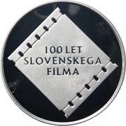 5000 Tolarjev Centennial of Slovene Film, Slovenia, 2005 reverse image