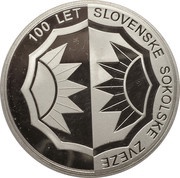 5000 Tolarjev Centennial of Slovene Sokol Association, Slovenia, 2005 reverse image