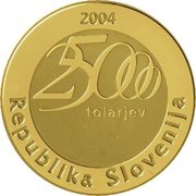 25 000 Tolarjev Jurij Vega obverse image