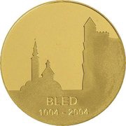 25 000 Tolarjev Town of Bled mention, Slovenia, 2004 reverse image