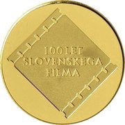 25 000 Tolarjev Centennial of Slovene Film reverse image