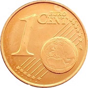 1 Euro Cent reverse image