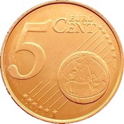 5 Euro Cents reverse image