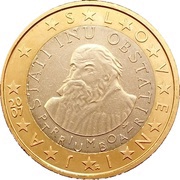 1 Euro 2nd map obverse image
