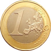 1 Euro 2nd map reverse image