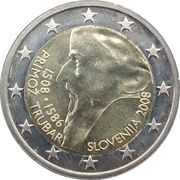 2 Euros Primož Trubar obverse image