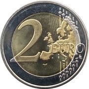 2 Euros Ljubljana Botanical Garden reverse image