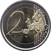 2 Euros 30 Years of European Union Flag reverse image
