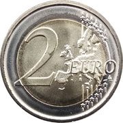 2 Euros University of Ljubljana, Slovenia, 2019 reverse image