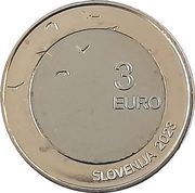 3 Euros Boris Pahor obverse image