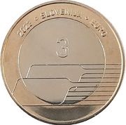 3 Euros the Day of Slovenian Sport obverse image