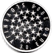 30 Euros European Union Presidency obverse image