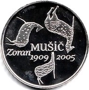 30 Euros Zoran Mušič, Slovenia, 2009 reverse image