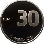 30 Euros Anniversary of Independence obverse image
